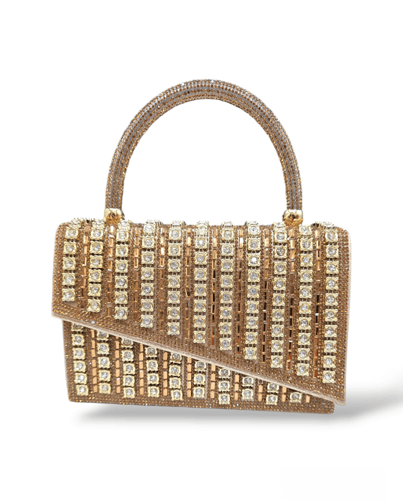 حقيبة سهرة لامعة زركون