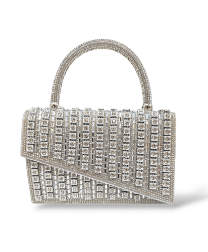 حقيبة سهرة لامعة زركون