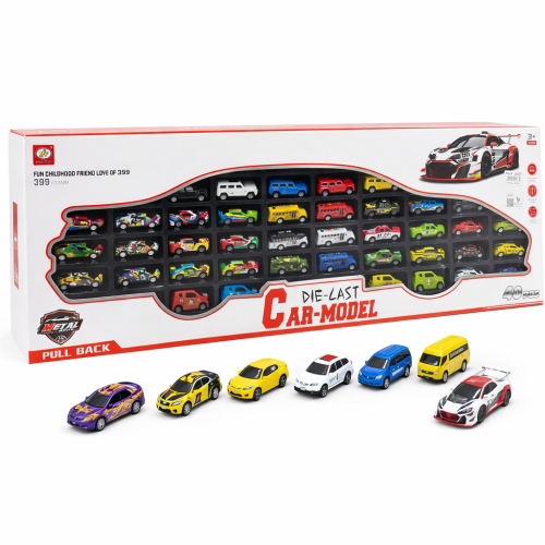 طقم سيارات معدنية للأطفال 40 قطعة – Die-Cast Car M...