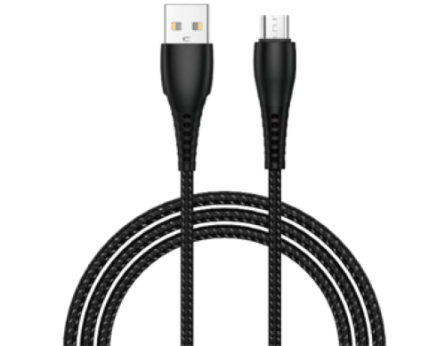 Nylon Braided Micro USB Cable - كابل مايكرو USB مض...