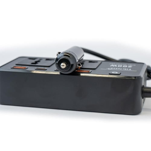 TiKNAL 200W Car Power Inverter with Dual AC & Quad...