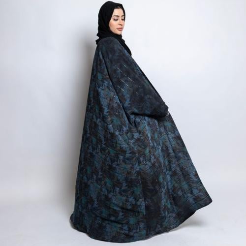 عباية مشجرة بألوان زاهية