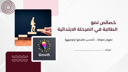 ورشة خصائص نمو الطالبة في المرحلة الابتدائية