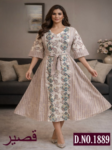 جلابية نقوش الباستيل الراقية