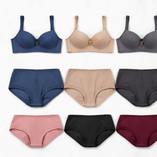 طقم نسائي سنتيان مع كلوت (6 نص درزن) خامه عالية