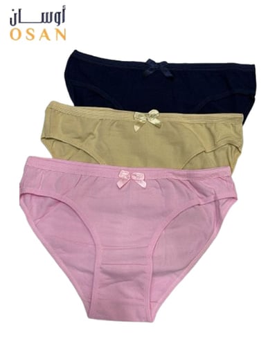 طقم كيلوت نسائي قطني (6 قطع) من أوسان - ملمس ناعم...