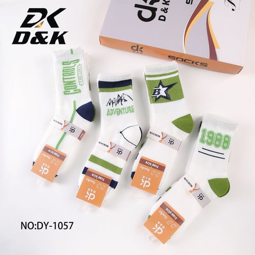 جوارب D&K الطويلة فري سايز –صيفي– 12 زوج