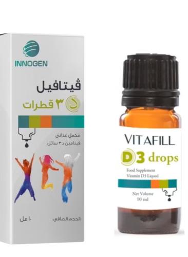 قطرات اينوجين فيتافيل د3 — تركيبة يومية لدعم العظا...