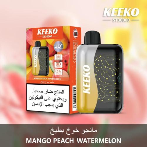 سحبة كيكو 30000 بنكهة مانجو وخوخ وبطيخ بتركيز 50 ن...