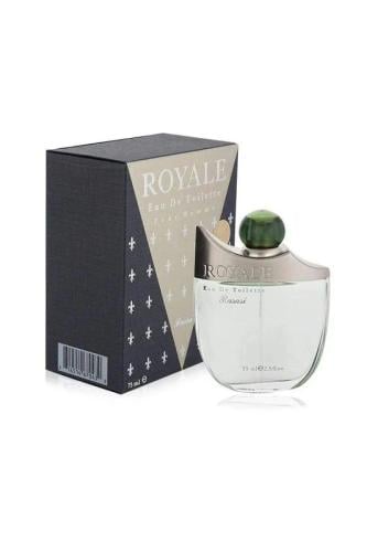 عطر رويال للرجال من الرصاصي حجم 75 مل