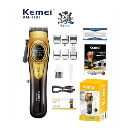 Kemei KM-1691 Turbo Shaving Machine 9000 RPM Batte...