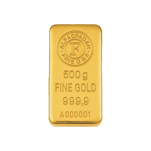 سبيكة ذهب 500g نص كيلو