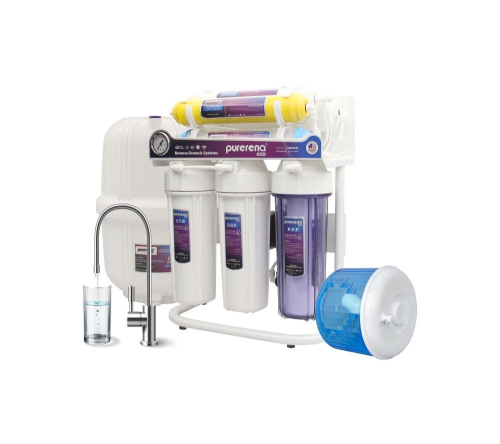 جهاز تحلية منزلي 7 مراحل فيتنامي مع ستاند وساعة ضغ...