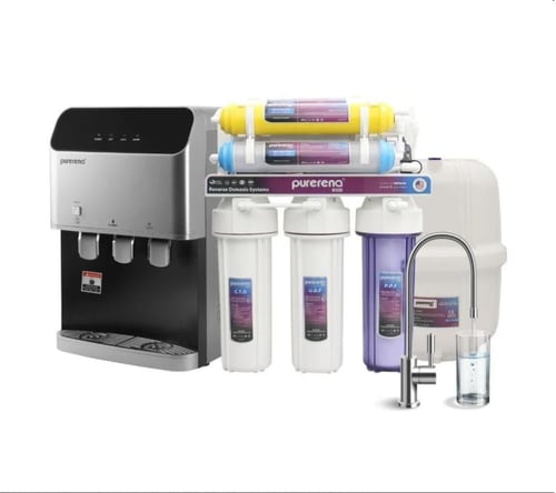 فلتر ماء 7 مراحل + برادة بيورينا + فلتر خزان جامبو...