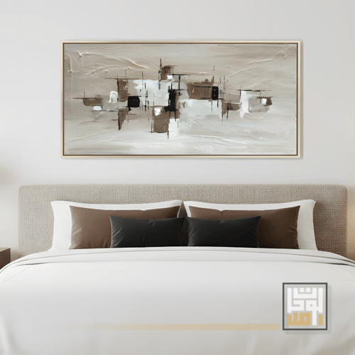 لوحة فن تجريدي / ظلال المدينة