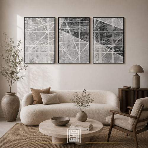 Three-panel painting