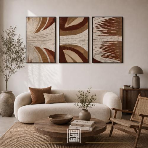 Three-panel painting