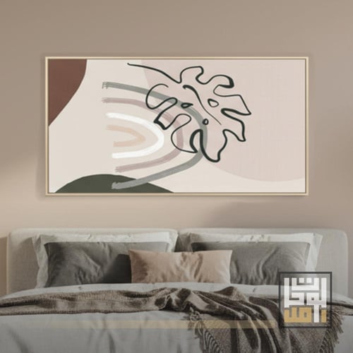 لوحة فن تجريدي / ورقة الزمن