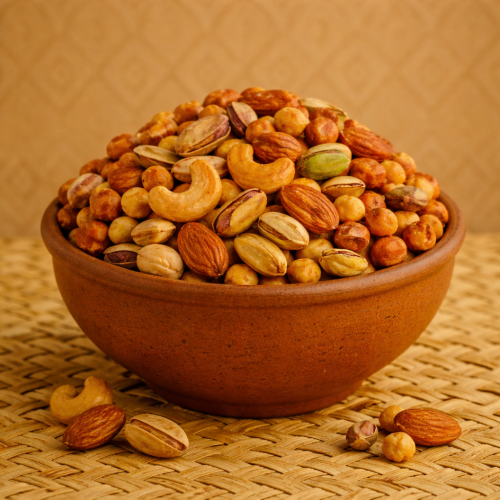 Mixed smoked nuts