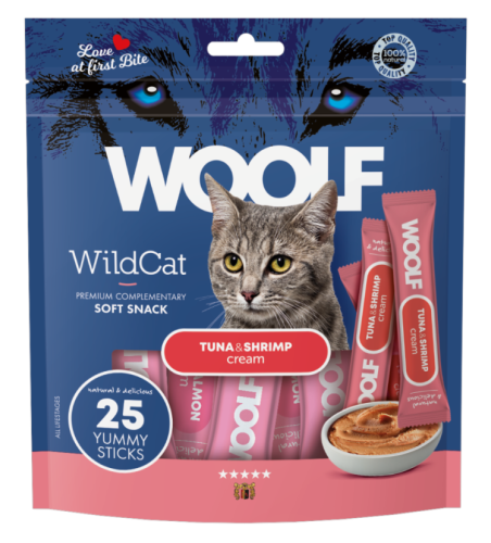 مكافات وولف woolf wildcat كريمي بنكهة تونا و الجمب...
