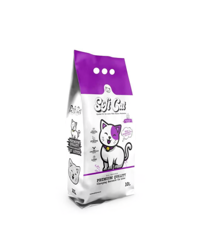 سوفت كات رمل قطط برائحة اللافندر 10 كج