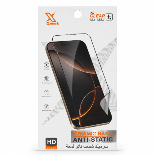 لاصق حماية شاشة Xcell Ceramic Nano HD مضاد للكهربا...