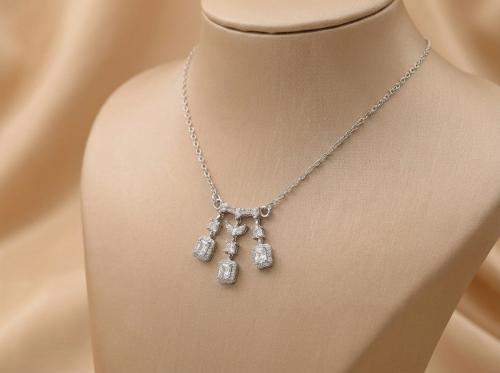 Zircon Strings Necklace
