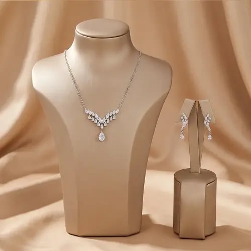 Diamond Tree Silver Set