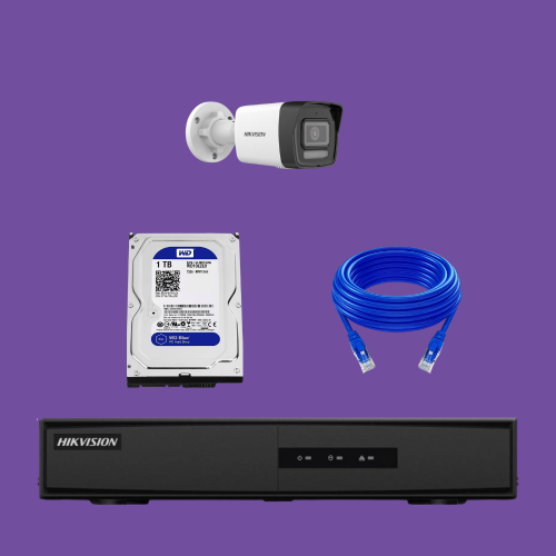 باقة Hikvision - عدد 1 كاميرا بدقة 2 ميقا بكسل IP...