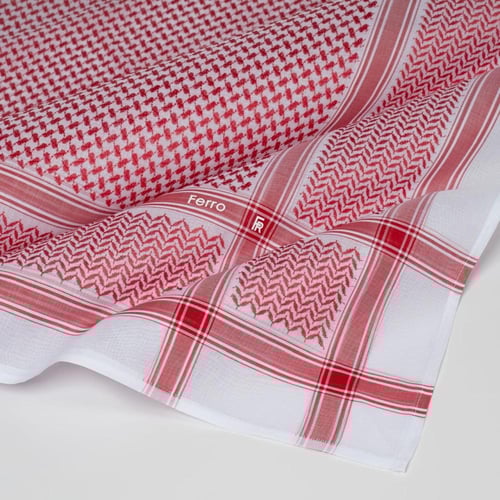 شماغ فيرو Ferro أحمر فاتح موديل RF017