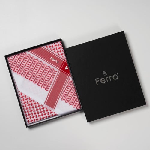 شماغ فيرو Ferro أحمر موديل RF013