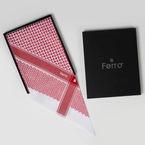 شماغ فيرو Ferro أحمر موديل RF013