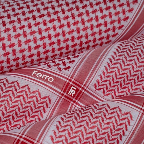 شماغ فيرو Ferro أحمر فاتح موديل RF017