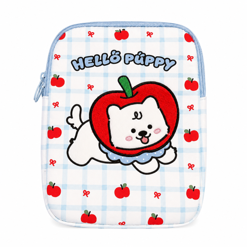 حافظة آيباد وتابلت مبطنة Hello Puppy مقاس 13 بوصة