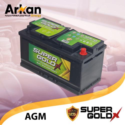 بطارية سوبر جولد SUPER GOLD 95 AGM H8