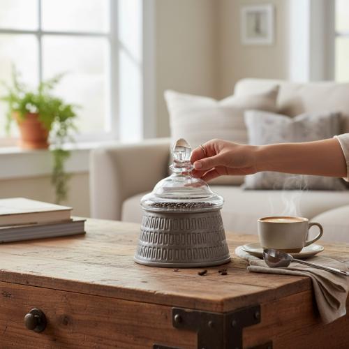 تمرية حديد بغطاء زجاج