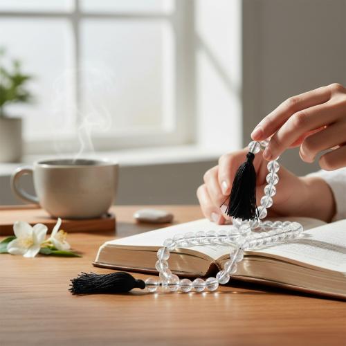 سبحة اكرليك شفاف 70 سم