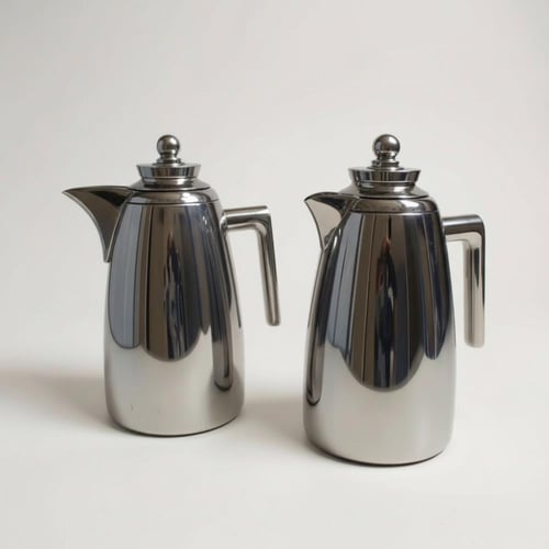 طقم ترامس فضي لامع