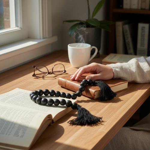 سبحة ديكور خشب