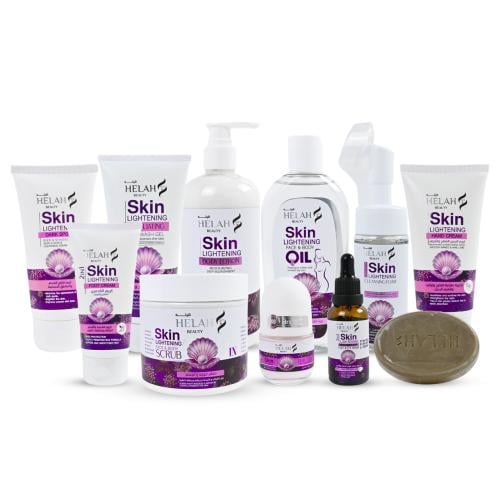 Lulwa's complete care and brightening set, soft gl...