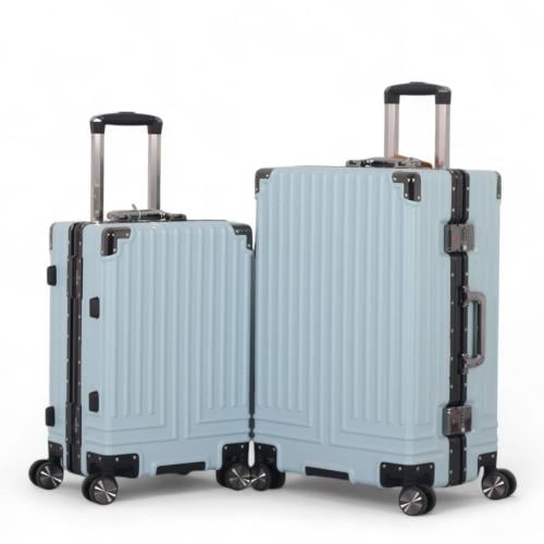 طقم حقائب سفر فاخر من الألمنيوم: متانة وأناقة لا ت...