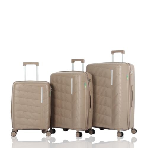 طقم حقائب سفر 3 قطع ضد الكسر و كفرات 360 درجة وتمص...