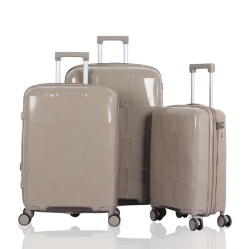 طقم حقائب سفر 3 قطع ضد الكسر و كفرات 360 درجة وتمص...