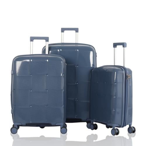 طقم حقائب سفر 3 قطع ضد الكسر و كفرات 360 درجة وتمص...