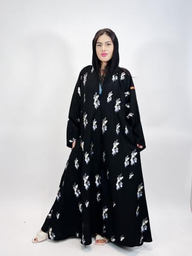 عبايه كلوش تطريز فرنسي-142