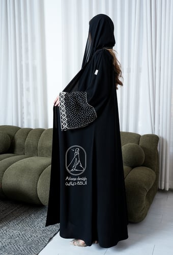 عبايه كلوش شك يدوي-830