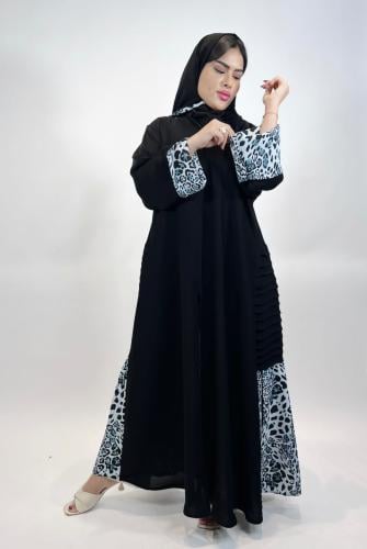 عبايه كلوش انترنت على تايجر اسود-134