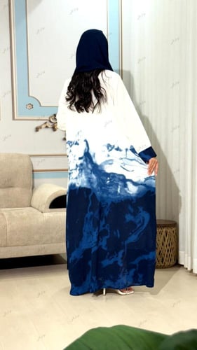 عبايه نص كلوش كحلي-133