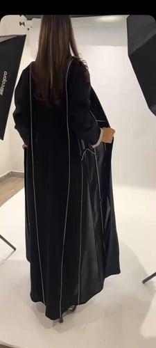 عبايه نص كلوش على براويز ملونــ ـ444
