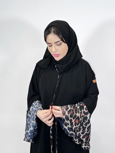 عبايه فرنسي نص كلوش تايجر-138